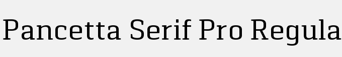 Pancetta Serif Pro Regular